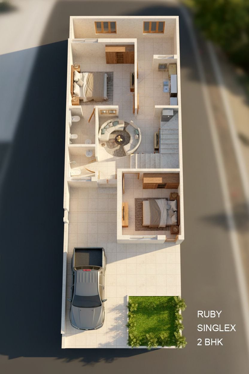 The Diamond - 4 BHK Luxury Duplex | Aashirwad Homes - Photo