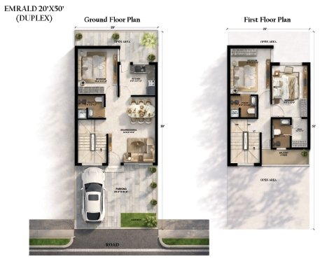 The Emerald - 3 BHK Premium Duplex | Aashirwad Homes - Photo
